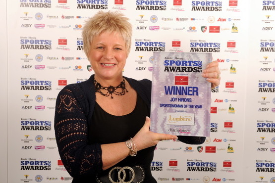 PICTURE MIKE SEWELL. Leicester Mercury Sports Awards 2015. Sportswoman of the Year. Pictured is the winner Joy Hirons. (Paul jones)